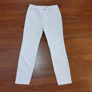 Soft Surroundings White Skinny Ankle Denim Jeans Size 8P New